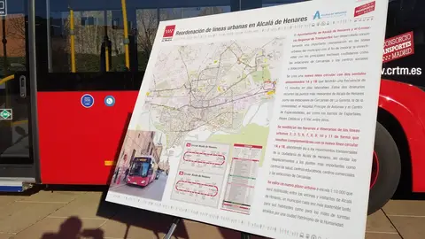Nueva línea circular de autobús en Alcalá de Henares El Consorcio de Transportes y el Ayuntamiento de Acalá reordenan 11 líneas urbanas