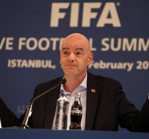 Gianni Infantino en un evento de la FIFA Gianni Infantino en un evento de la FIFA