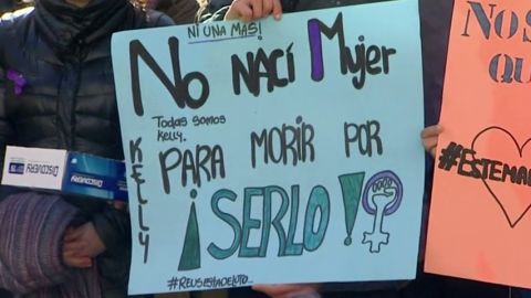 Pancarta en una manifestaci&oacute;n feminista