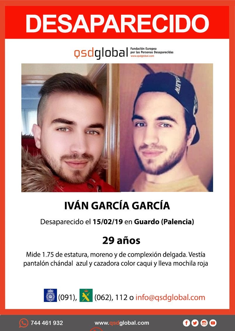 Más de 150 personas buscan desde el viernes a un joven de 29 años desaparecido en Palencia Más de 150 personas buscan desde el viernes a un joven de 29 años desaparecido en Palencia