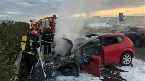 Accidente entre cinco coches en la A7. ACCIDENTE