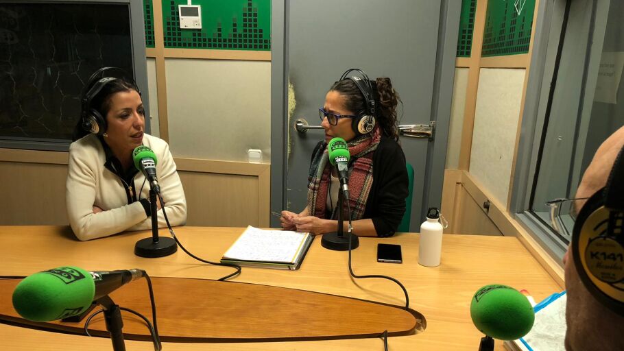 Marta Bosquet en el estudio de Onda Cero Almer&iacute;a