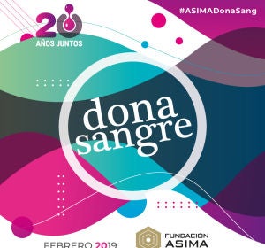 Cartel de donación de sangre de la Fundación ASIMA Cartel de donación de sangre de la Fundación ASIMA