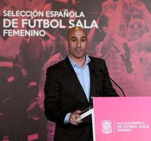 Luis Rubiales, durante un acto Luis Rubiales, durante un acto