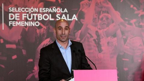 Luis Rubiales, durante un acto