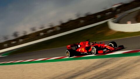 Charles Leclerc pilota el Ferrari en Montmel&oacute;