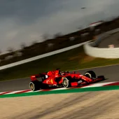 Charles Leclerc pilota el Ferrari en Montmeló Charles Leclerc pilota el Ferrari en Montmeló