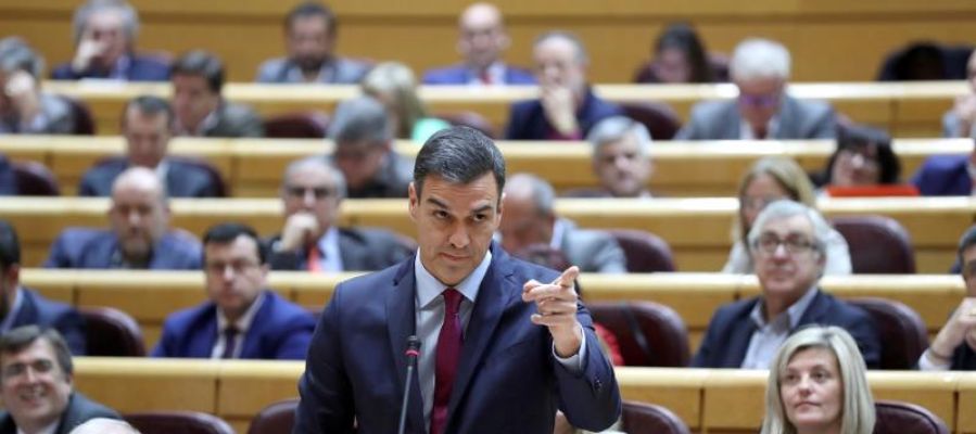 Pedro Sánchez en el Senado Pedro Sánchez en el Senado