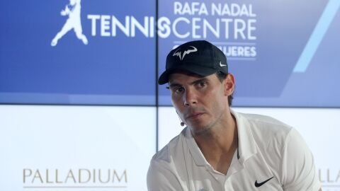 Rafa Nadal, en la inauguraci&oacute;n del Rafa Nadal Tennis Centre