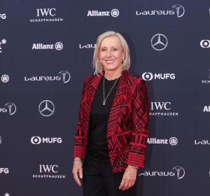 Martina Navratilova, en la gala de los premios Laureus 2018 Martina Navratilova, en la gala de los premios Laureus 2018