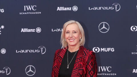 Martina Navratilova, en la gala de los premios Laureus 2018