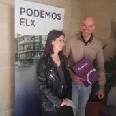 Marga Lag y José Vicente Bustamante, de Podemos Elche