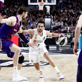 Facundo Campazzo, en acción contra el Barcelona Facundo Campazzo, en acción contra el Barcelona
