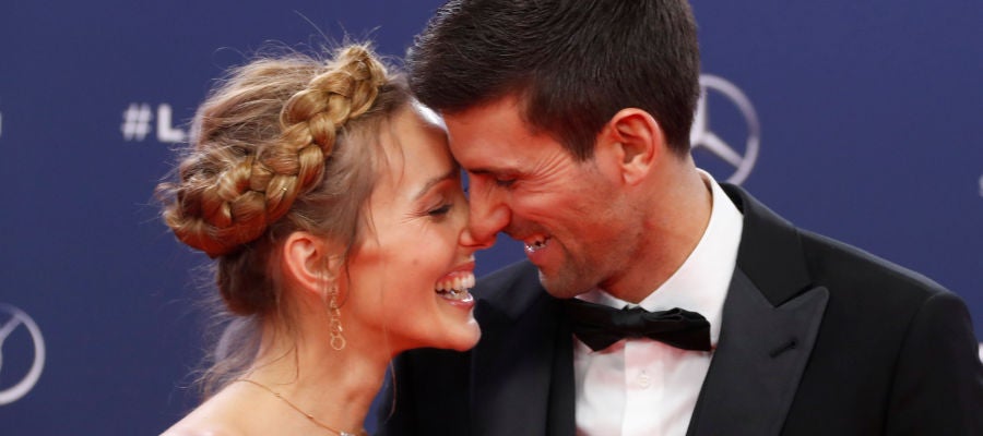 Jelena y Novak Djokovic, en los premios Laureus Jelena y Novak Djokovic, en los premios Laureus