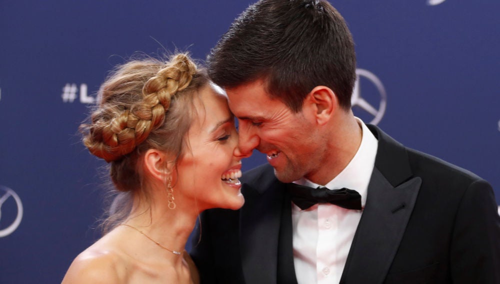 Jelena y Novak Djokovic, en los premios Laureus