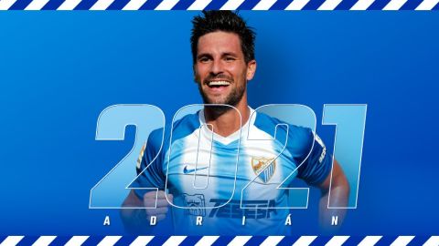 Adri&aacute;n Gonz&aacute;lez renueva con el M&aacute;laga CF hasta 2021