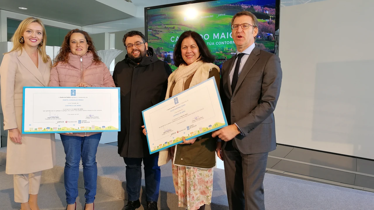 Marta Gonzalez, alcaldesa de Castrelo de Miño Julita Martinez e Nuñez Feijoo