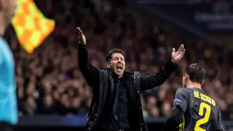 El entrenador del Atlético, Diego Pablo Simeone. El entrenador del Atlético, Diego Pablo Simeone.