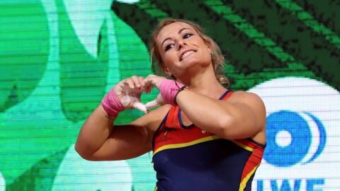 Lydia Valent&iacute;n, durante una competici&oacute;n