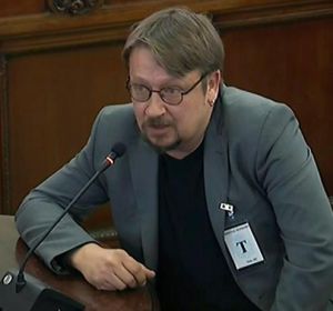 Xavier Doménech en su declaración en el juicio del procés Xavier Doménech en su declaración en el juicio del procés