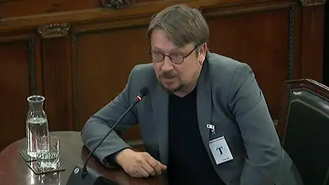 Xavier Doménech en su declaración en el juicio del procés Xavier Doménech en su declaración en el juicio del procés