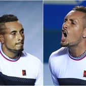 Nick Kyrgios y sus gestos durante el partido contra Nadal Nick Kyrgios y sus gestos durante el partido contra Nadal