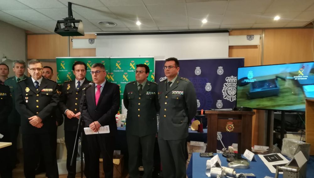 El delegado del Gobierno en la Comuntitat, Juan Carlos Fulgencio, ha dado los detalles de la operación.