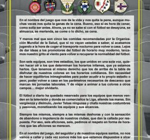 Protestas de las Peñas por horarios Protestas de las Peñas por horarios