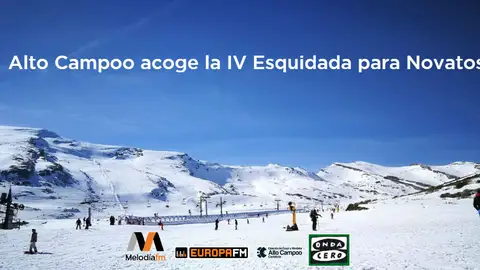 Alto Campoo acoge la IV Esquiada para Novatos Cartel Anunciador