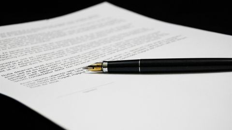 Hoja de una hipoteca bancaria