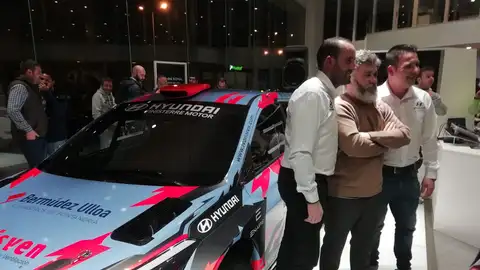 José Antonio Pintor, Marcos Pereiro e Iván Ares Presentación temporada 2019 en Finisterre Motor Hyundai