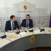 Alfonso Polanco. alcalde de Palencia y Sergio Lozano, concejal de Hacienda