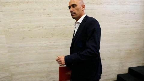 El presidente de la Federaci&oacute;n, Luis Rubiales 