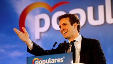 El presidente del Partido Popular, Pablo Casado