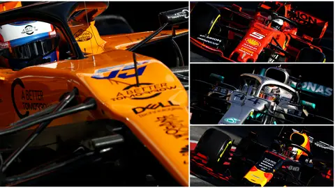 Carlos Sainz, Vettel, Hamilton y Verstappen Carlos Sainz, Vettel, Hamilton y Verstappen