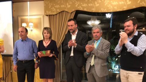 De izquierda a derecha, los hermanos Isabel y Vicente Ant&oacute;n; Carlos Gonz&aacute;lez; Pedro Valero; y Antonio Garc&iacute;a