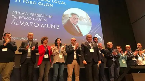 Nuevo equipo directivo de Foro Asturias en Gijón Álvaro Muñiz, candidato a la Alcaldía