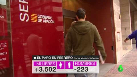 El paro se ceba con las mujeres: en febrero el desempleo solo aument&oacute; entre ellas
