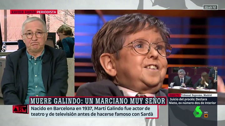 La emotiva despedida de Javier Sardà a Galindo tras su muerte: "Todo en él era memorable" La emotiva despedida de Javier Sardà a Galindo tras su muerte: "Todo en él era memorable"