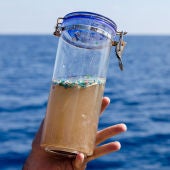 Microplásticos recogidos en el mar