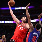 Marc Gasol jugando con los Toronto Raptors Marc Gasol jugando con los Toronto Raptors