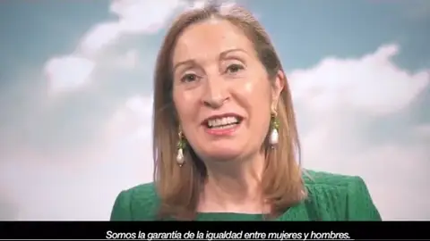 Ana Pastor en el vídeo del PP sobre el 8M Ana Pastor en el vídeo del PP sobre el 8M