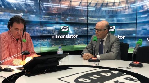 De la Morena con Carmelo Ezpeleta. 