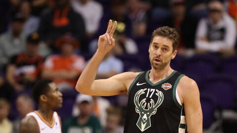 Pau Gasol, en su estreno con los Bucks