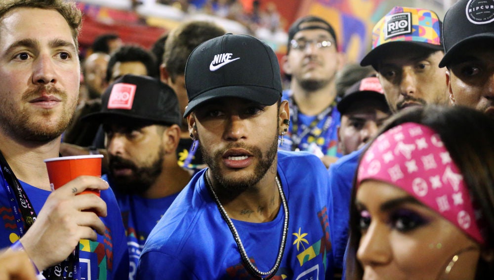 Neymar, en el Sambodromo de Río de Janeiro