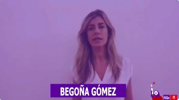 Begoña Gómez, la mujer de Pedro Sánchez, se suma a la campaña del PSOE-M para el 8 de marzo Begoña Gómez, la mujer de Pedro Sánchez, se suma a la campaña del PSOE-M para el 8 de marzo