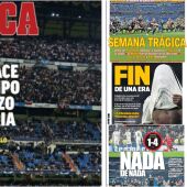 La eliminación del Real Madrid, en la prensa deportiva