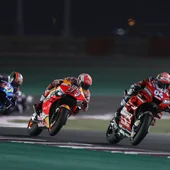 Marc Márquez, por detrás de Dovizioso en Catar Marc Márquez, por detrás de Dovizioso en Catar