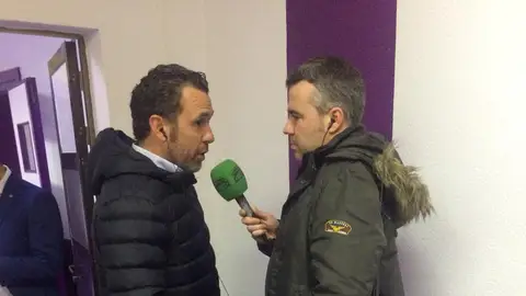 Sergio González, entrenador del Real Valladolid, en El Transistor Sergio González, entrenador del Real Valladolid, en El Transistor