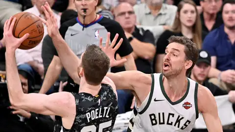 Pau Gasol, durante el partido contra los Spurs Pau Gasol, durante el partido contra los Spurs